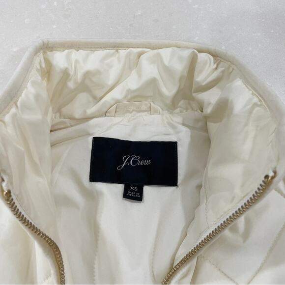 J Crew Excursion Vest Quilted PrimaLoft Muslin Ivory XS - Picture 6 of 8